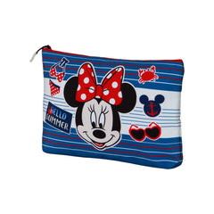 Disney Minnie Mouse Summer-Borsa da Toilette Pochette Soleil, Blu
