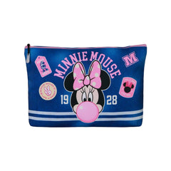 Disney Minnie Mouse Varsity-Borsa da Toilette Pochette Soleil, Blu