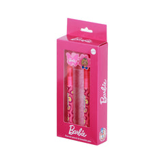 Barbie zestaw mix ołówek Eternal + zmazalny długopis żelowy, różowy