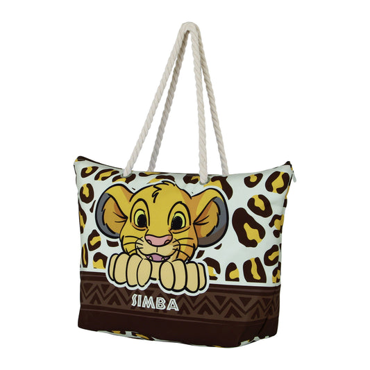 Disney Lion King Leopard-Soleil Beach Bag, Yellow