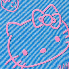 Sanrio Hello Kitty Denim-Borsa da Spiaggia Soleil, Blu