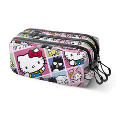 Hello Kitty Panels-FAN Trick Pencil Case 2.2, Multicolour