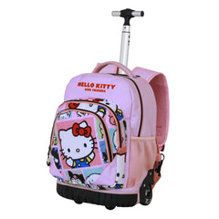 Sanrio Hello Kitty Panels-Zaino Trolley GTS FAN, Multicolore