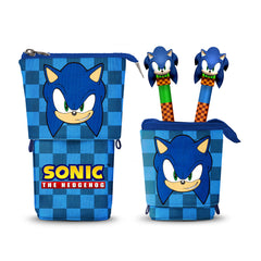 Sonic The Hedgehog - SEGA Sight-Cute Pencil Case + 2 Erasable Gel Pens, Blue