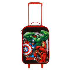 Marvel Avengers Almighty-Valigia Trolley Soft 3D, Rosso