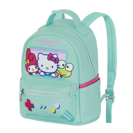 Hello Kitty Videogame-Zainetto Heady Piccolo, Turchese