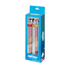 Disney Mickey and Minnie Mix-Pack of 2 Erasable Gel Pens, Multicolour