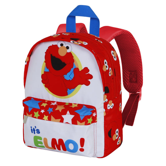Barrio Sésamo Elmo Hello-Mochila Preescolar Joy, Blanco