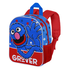 Sesame Street Super Grover 2.0 Hello-Elite 3D Backpack, Blue