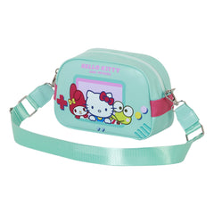 Hello Kitty Videogame-Bowling Lite Crossbody Bag, Turquoise