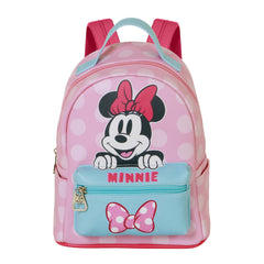 Disney Minnie Mouse Ribbon-Small Heady Backpack, Pink