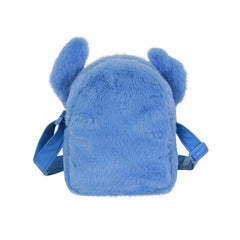 Disney Lilo et Stitch Heart-Sac à Bandoulière Carré Plush, Bleu