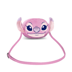 Disney Lilo y Stitch Angel Heart-Mini Bolso Bandolera Plush, Rosa