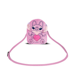 Disney Lilo y Stitch Angel Heart-Bolso Bandolera Action Plush, Rosa