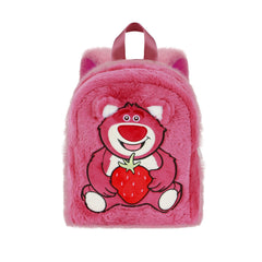 Disney Lotso Huggin Bear Strawberry-Plush Backpack, Pink