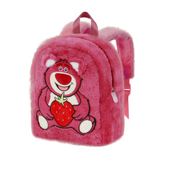 Disney Lotso Huggin Bear Strawberry-Plush Backpack, Pink