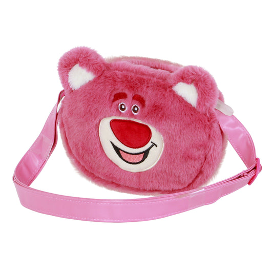 Disney Lotso Huggin Bear Strawberry-Mini Plush Crossbody Bag, Pink