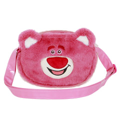 Disney Lotso Cariñoso Strawberry-Mini Bolso Bandolera Plush, Rosa