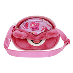 Disney Lotso Cariñoso Strawberry-Mini Bolso Bandolera Plush, Rosa