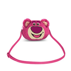 Disney Lotso Cariñoso Strawberry-Mini Bolso Bandolera Plush, Rosa