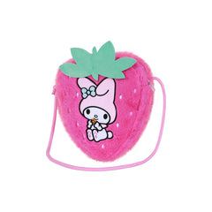 Hello Kitty My Melody Strawberry-Bolso Bandolera Soft, Rosa