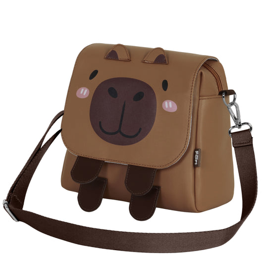 Oh My Pop! Capybara-Bolso-Mochila Kawaii, Multicolor