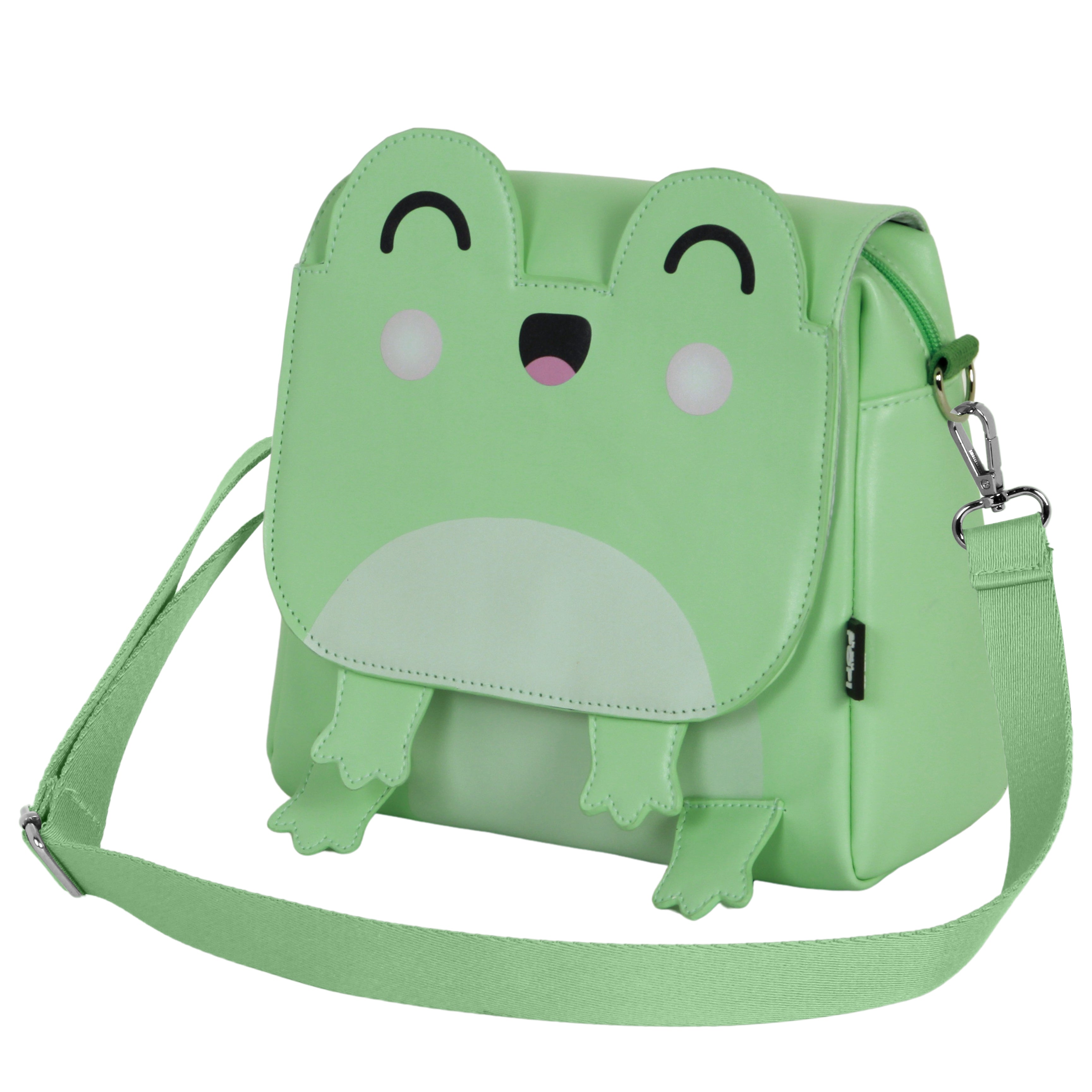 Oh My Pop! Froggy-Bolso-Mochila Kawaii, Turquesa
