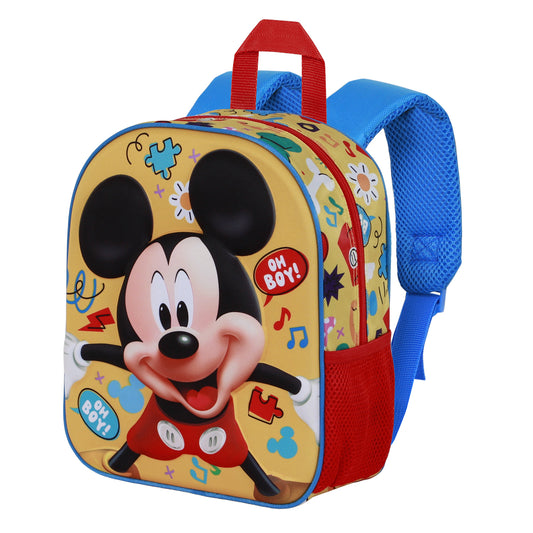 Disney Mickey Mouse Boy-Mochila 3D Elite, Amarillo