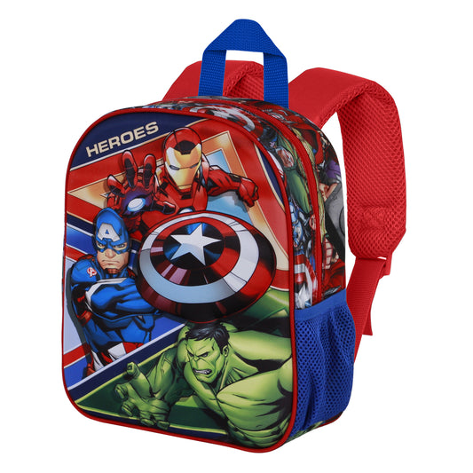 Marvel Los Vengadores Battle-Mochila 3D Elite, Azul