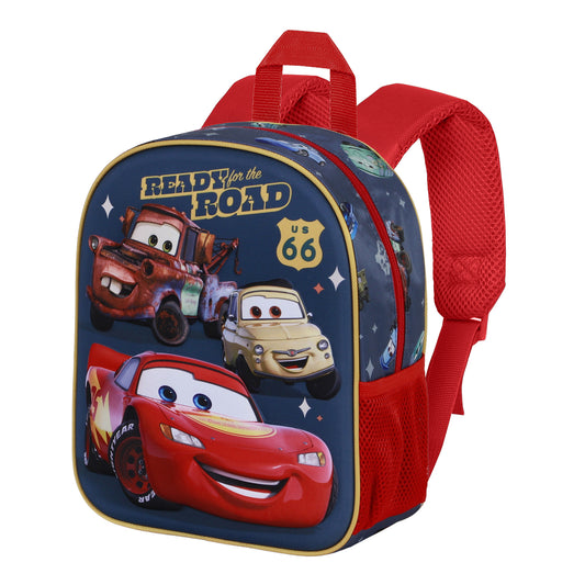 Disney Cars 3 Ready-Mochila 3D Elite, Rojo