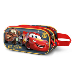 Disney Cars 3 Ready-Astuccio 3D Doppio, Rosso