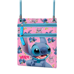 Disney Lilo e Stitch Surprise-Borsa a Tracolla Action Verticale, Blu