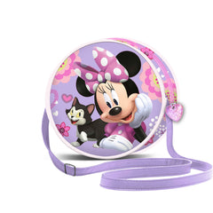 Disney Minnie Mouse Cat-Borsa a Tracolla Rotonda, Lilla