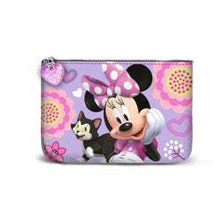 Disney Minnie Mouse Cat-Portamonete Quadrato Piccolo, Lilla