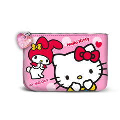 Hello Kitty Lovely-Monedero Cuadrado Pequeño, Rosa