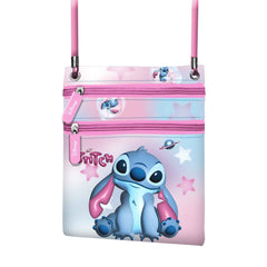 Disney Lilo y Stitch Cosmic-Bolso Action Vertical, Rosa