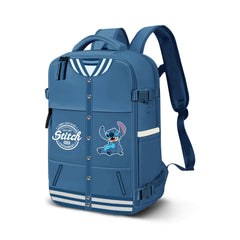 Disney Lilo and Stitch Varsity-Mercury Backpack 2.0 Underseat Cabin Bag 40x20x25cm, Blue