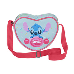 Disney Lilo and Stitch Candy-Casual Heart Crossbody Bag, Blue
