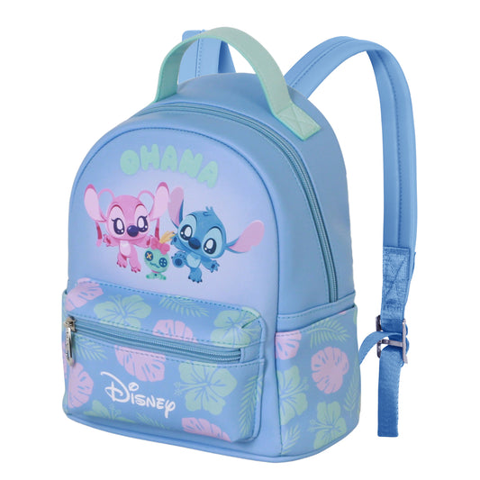 Disney Lilo and Stitch Jolly-Small Heady Backpack, Blue