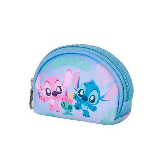 Disney Lilo y Stitch Jolly-Monedero Oval Casual, Azul