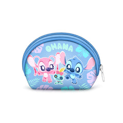 Disney Lilo e Stitch Jolly-Portamonete Ovale Casual, Blu