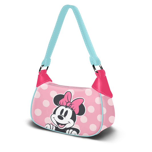Disney Minnie Mouse Ribbon-Borsa Fancy Casual, Rosa