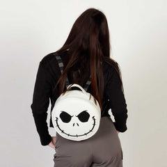 Disney Nightmare Before Christmas Bone-Round Backpack, White