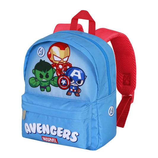Marvel Los Vengadores Team-Mochila Preescolar Joy, Azul