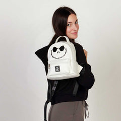 Disney Nightmare Before Christmas Bone-Small Heady Backpack, White