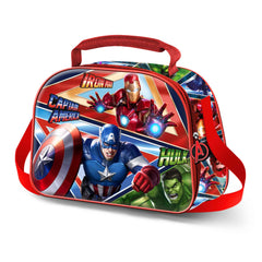 Marvel Avengers Battle-Borsa Porta Merenda 3D, Blu