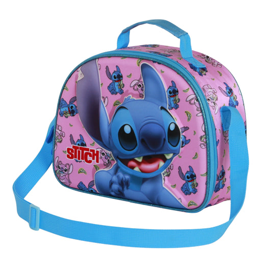 Disney Lilo and Stitch Surprise-3D Lunch Bag, Blue