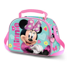 Disney Minnie Mouse Pose-Borsa Porta Merenda 3D, Rosa