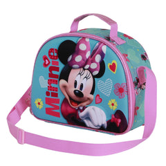 Disney Minnie Mouse Pose-Borsa Porta Merenda 3D, Rosa