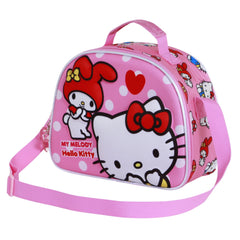 Hello Kitty Lovely-Bolsa Portamerienda 3D, Rosa